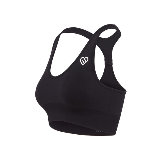 GYM BAE Essential Racerback Sports Bra — Signature Onyx